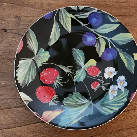 Set of 2 black, green, and multicolor Limoges porcelain Philippe Deshoulières - Picture 5 of 7